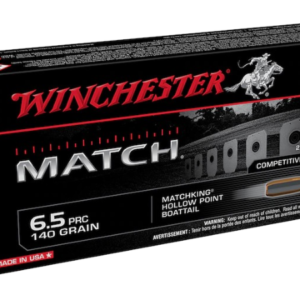 500 Rounds Of Winchester Match Ammunition 6.5 PRC 140 Grain Sierra MatchKing Hollow Point Boat Tail
