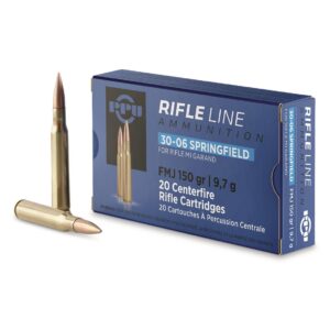 Prvi Partizan M1 Garand Ammunition, .30-06 Springfield, FMJ, 150 Grain Of 500 Rounds