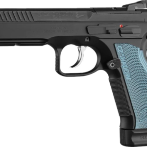 CZ-USA CZ Shadow 2 Optics-Ready Pistol 9mm Luger 4.89″ Barrel Black Slide Blue Grips 19-Round