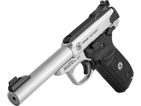 942475a2 Smith & Wesson SW22 Victory Pistol .22 Long Rifle 5.5″ barrel 10‑round stainless