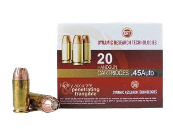 DRT 45 AUTO AMMUNITION TERMINAL SHOCK