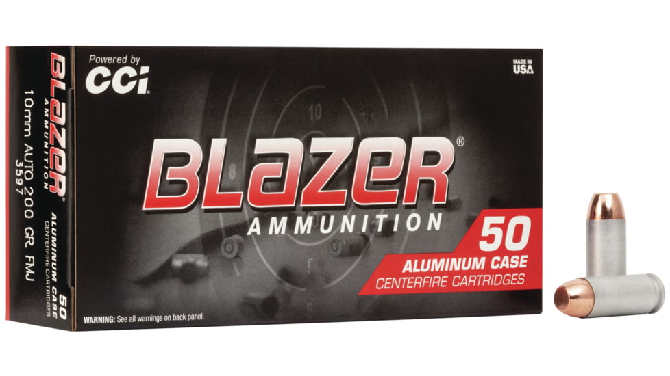 CCI Ammunition Blazer Aluminum 10mm Auto 200 grain Full Metal Jacket