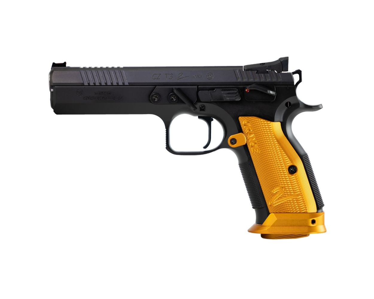 cz91266_1 CZ‑USA CZ 75 Tactical Sport Orange 9mm Luger 5.23″ barrel