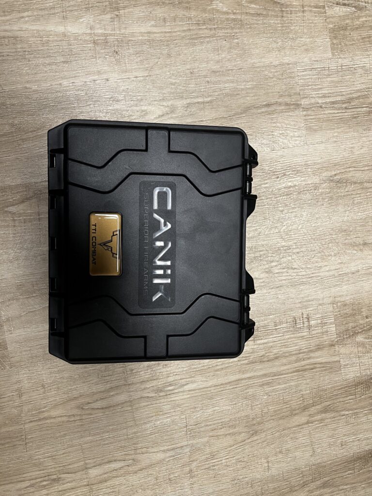 Buy Canik TTI Combat 9mm pistol online featuring tactical performance upgrades, optic-ready slide, premium competition handgun design, and high-capacity 9mm reliability.